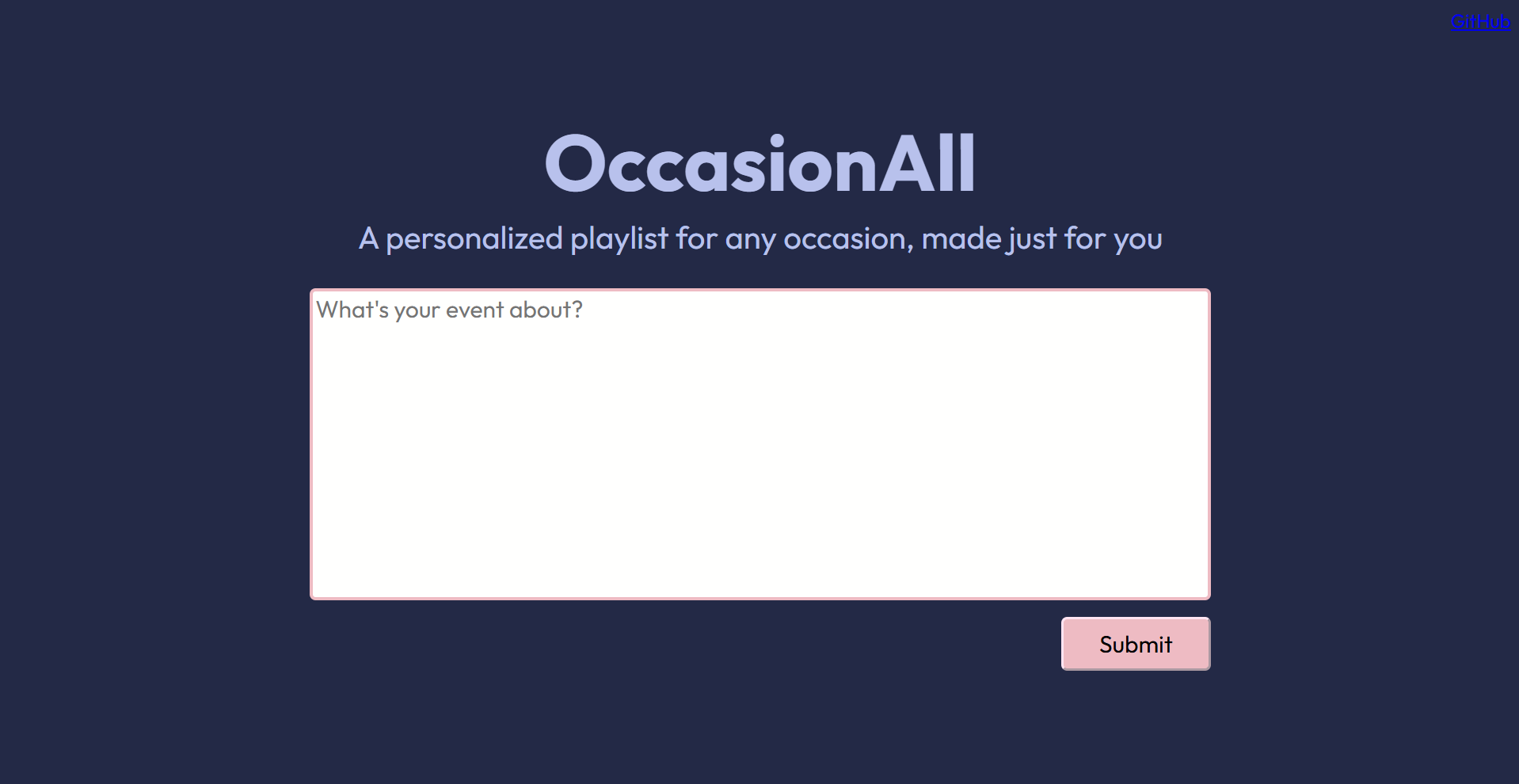 Project 2 screenshot
